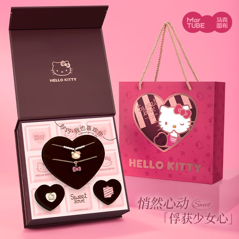 hellokittyアクセサリー誕生日プレゼントガールフレンドガールの親友へのクリスマスプレゼントプレゼントボックス1414