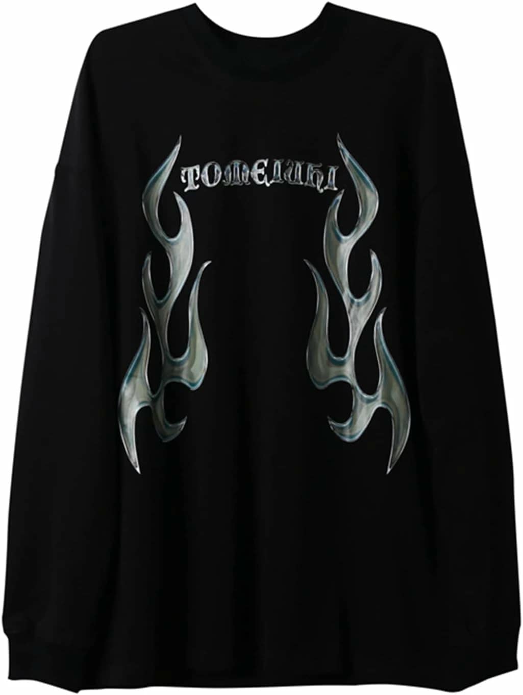 プルオーバー メンズ スウェット ヘンリーネックラペル トップス トレーナー ヴィンテージ アジアン風 オーバーサイズ 男女兼用 ロック ストリート系 パンク カジュアル ふんわり 春春服