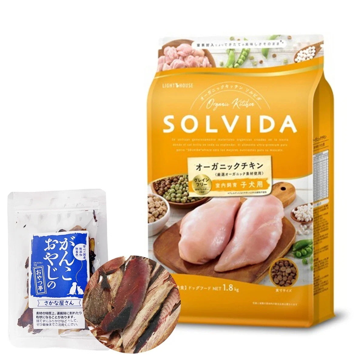 ドッグフード グレインフリー チキン 室内飼育子犬用1.8kg【お試し国産お魚厚削り15g付き】