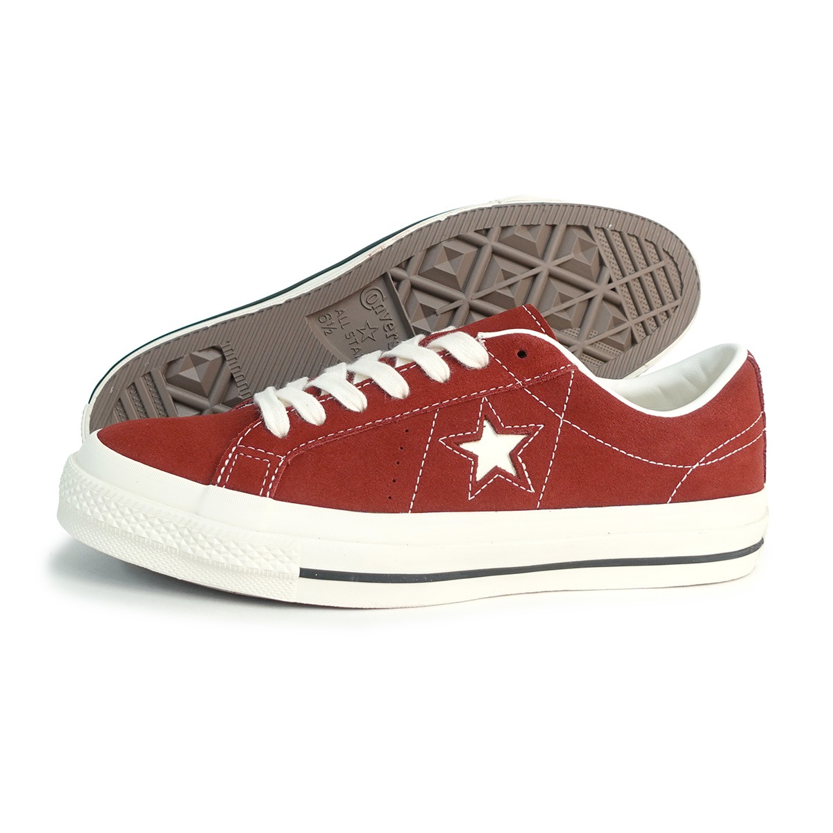 スニーカー メンズ レディース ローカット ワンスター スエード バーガンディー