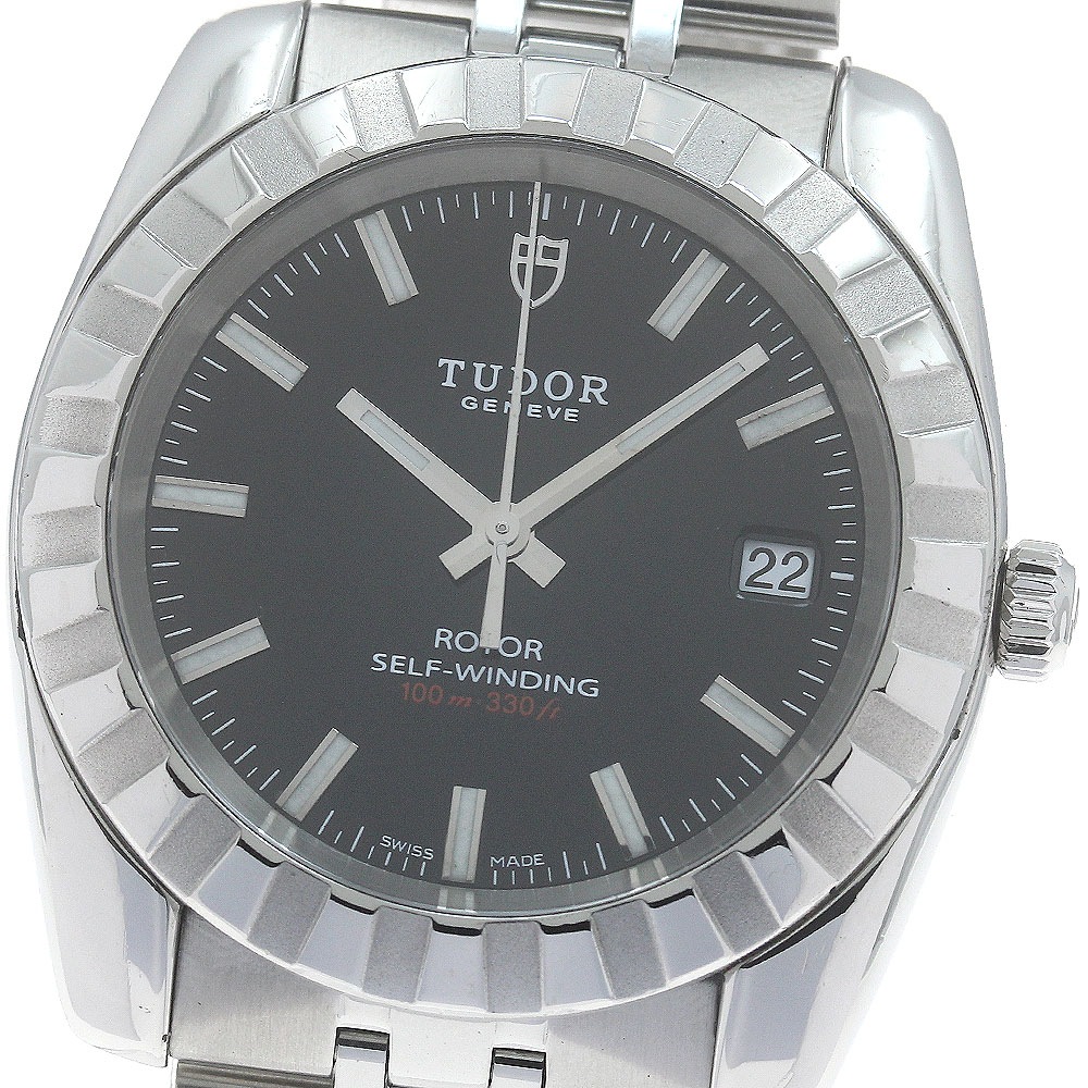 チュードル TUDOR 21010 クラシック デイト 自動巻き メンズ 保証書付き_883759【中古】 117,800円