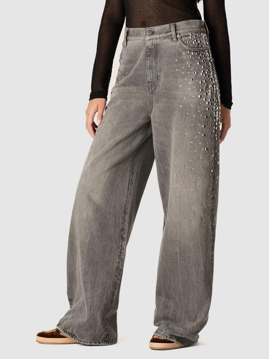 GOLDEN GOOSE Women Denim Pants GWP02079 GREY