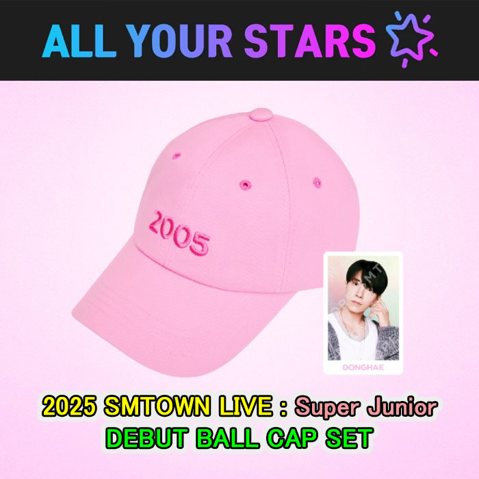 (DEBUT BALL CAP SET) Super Junior - 2025 SMTOWN LIVE MD