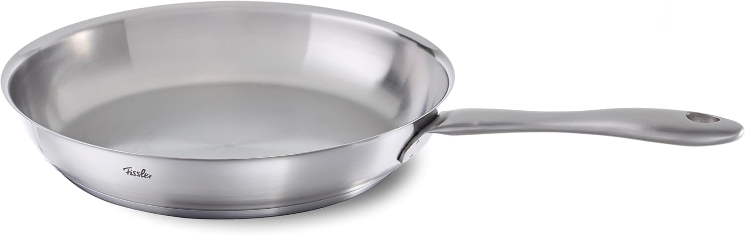 フィスラー フライパン 24cm カターニャ (2~3人用 / ガス IH 対応/オーブン 食洗機 対応) ステンレス オールステンレス (深型/熱に強い/こげつかない) シルバー Fissler 【