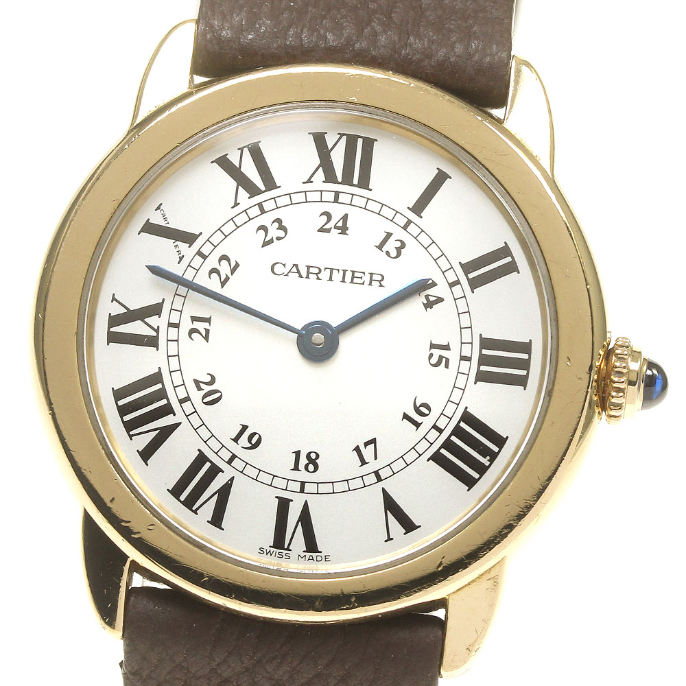 カルティエ CARTIER W6700355 ロンドソロ SM K18YGコンビ クォーツ レディース _849804【中古】