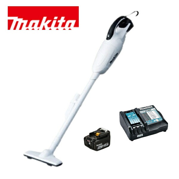 当店だけ！バッテリー充電器も1年保証! マキタ CL141FDRFW コードレス 掃除機 14.4V カプセル式 CL141FDZW + バッテリー BL1430B + 急速充電器DC18RF 充電式