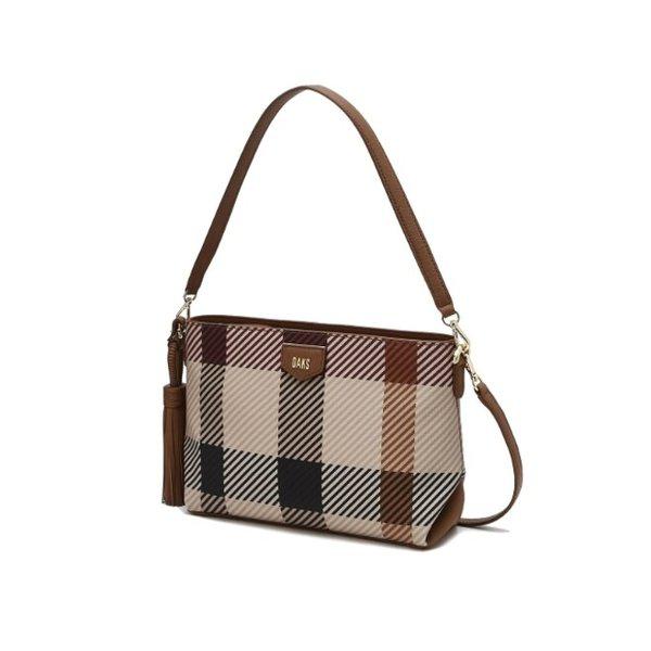 AK水原店 ハンドバッグ ビッグハウスチェック ブラウン ショルダーバッグ S DCBA5F686
