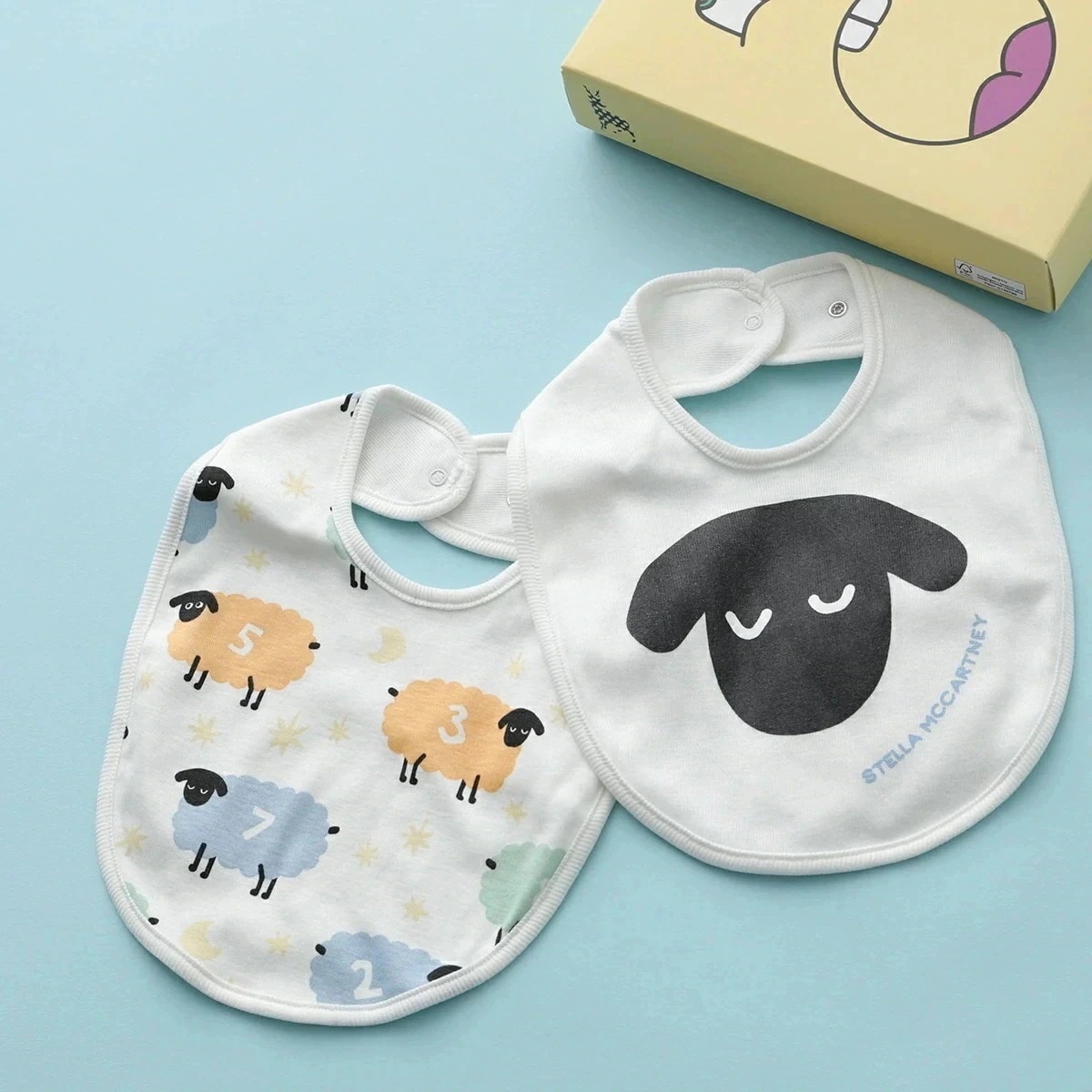 STELLA McCARTNEY KIDS ステラマッカートニー キッズ ベビー スタイ TVB500 Z2274 ボーイズ ガールズ 【2点セット】 コットン 【mega】