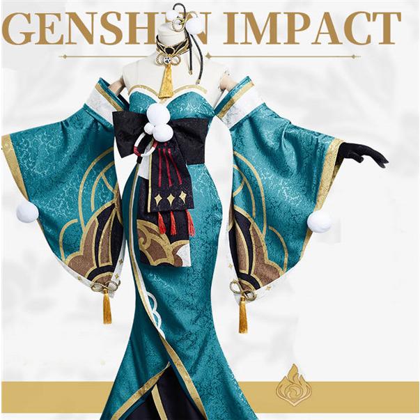 【本日限り激安SALE】原神 ヒナ 稲妻 コスプレ衣装 ウィッグ cosplay 変装 仮装 コスチューム 撮影 祭り