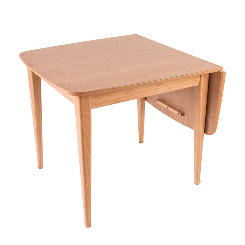 伸長式ダイニングテーブル 幅80-120cm テーブルのみ 単品 ウォルナット ナチュラル 伸縮 伸張