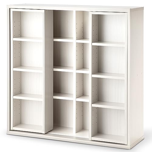 色：3)ホワイト アイリスオーヤマ(IRIS OHYAMA) 本棚 大容量 棚 収納棚 ラック スリ