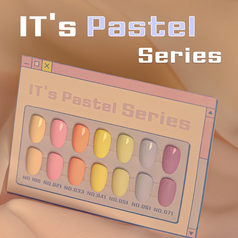 [ THE GEL ] ITS Pastel Series 7色 SET かわいいマカロンパステルトーンのカラージェルネイル7色セット/ ふわふわで可愛らしい色合いです