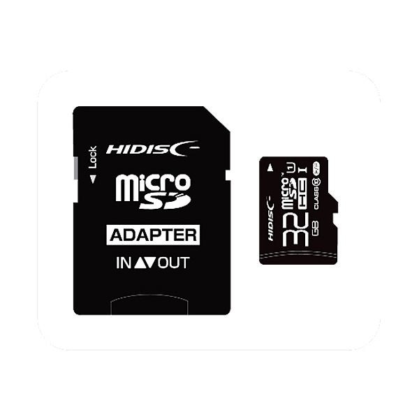 （まとめ） ハイディスク microSDHCカード32GB class10 UHS-I対応 SD変換アダプター付き HDMCSDH32GCL10UIJP3 1枚 5セット