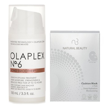 Olaplex オラプレックス - No.6 ボンドスムーサー 100ml/3.3oz X ナチュラル ビューティ - r-PGA ディープ ハイドレーション 保湿 クッション マスク 6x 20ml
