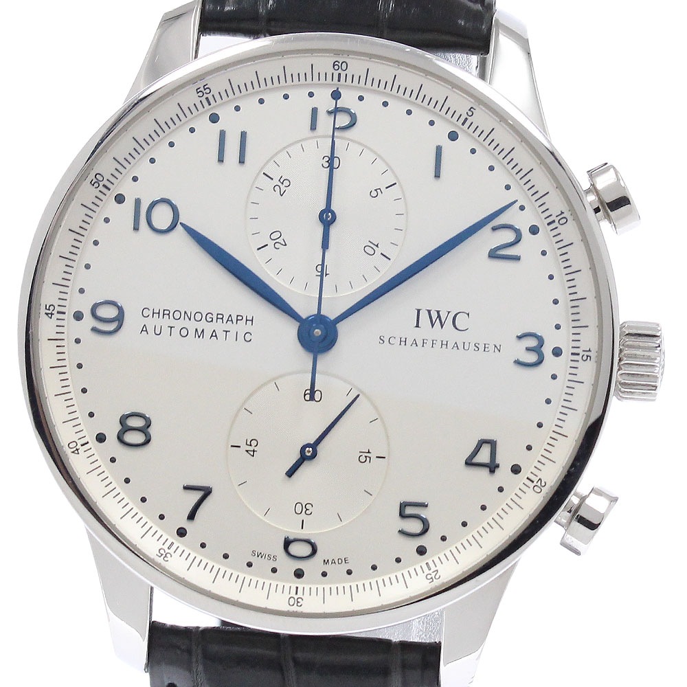 IWC IWC SCHAFFHAUSEN IW371446 ポルトギーゼ クロノグラフ スモールセコンド 自動巻き メンズ 保証書付き_945297【中古】