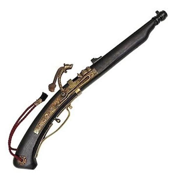 DENIX デニックス 1273/N 火縄銃 種子島 ブラック ポルトガル 伝来モデル 58cm 模造 レプリカ 銃 リアル コスプレ 小物 ミリタリー アーミー