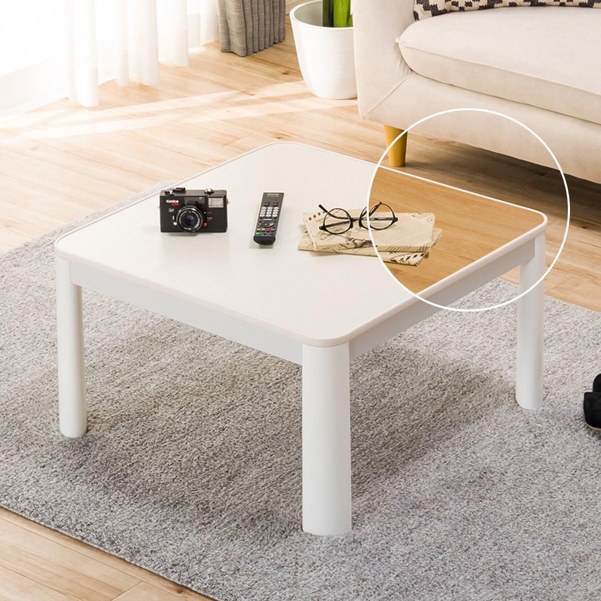 ニトリ(NITORI) リバーシブルこたつ LC23 70WH 5692122