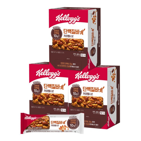 プロテインバーK キャラメルアンドナッツ 40g x 36個