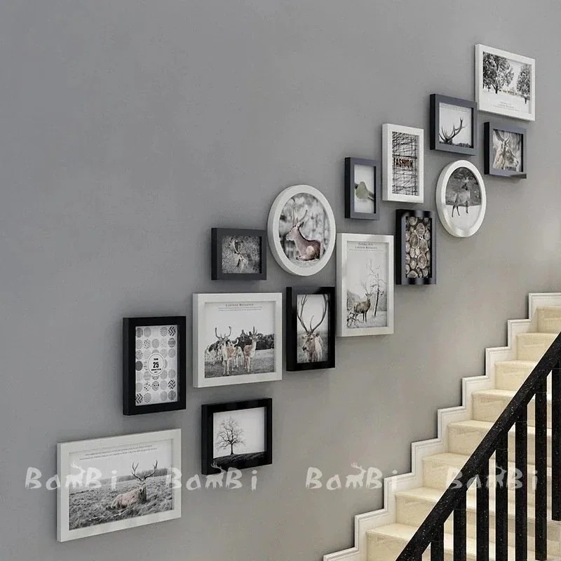 【急速出荷!】フォトフレーム 壁掛け 15点セット おしゃれ ウォール アート 額縁