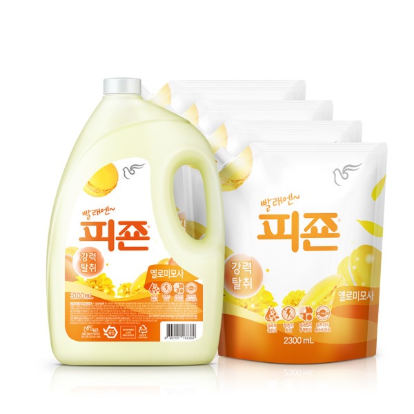 柔軟剤3100mlx1個+2300mlx4個(イエロー)