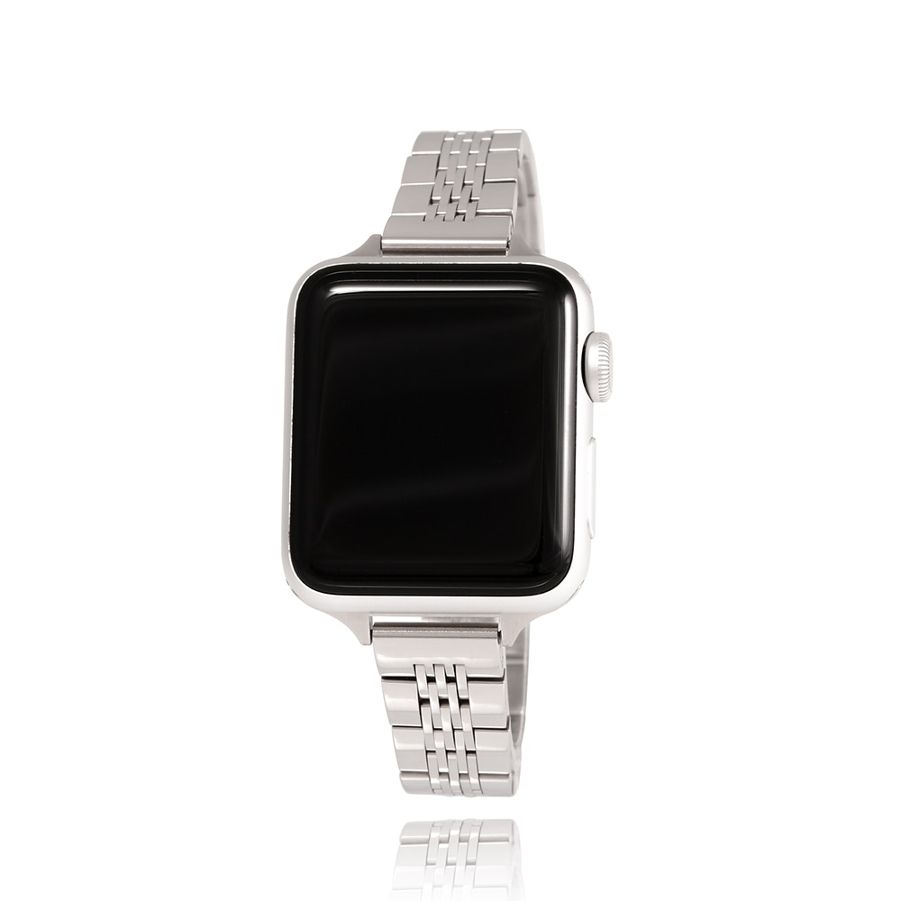 LLOYD高級ベーシックステンレススチールメタルアップルウォッチ用ストラップ-5リンク40（38）mm LL2T21710PSS