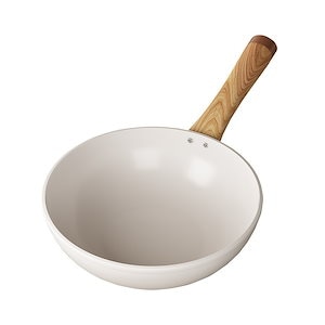 白い陶磁器は鍋にくっつかないで鍋を炒めます家庭用炒め物の鍋はガスコンロのガスコンロの電磁ストーブの通用フライパンをつけません
