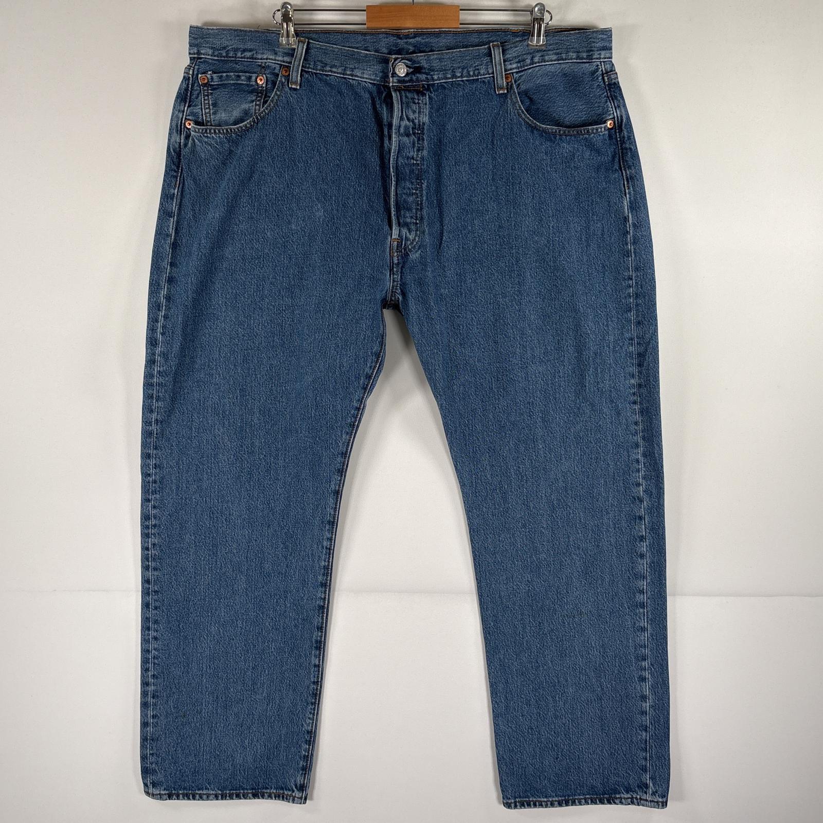 古着 デニムパンツ 501 ストレート ジーパン ボタンフライ ジーンズ 5ポケット 大きいサイズ w44 L30 ブルー メンズ 5,060円