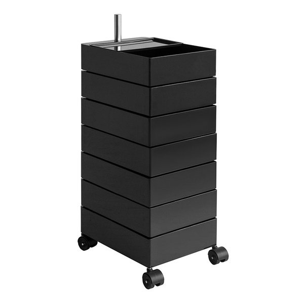 マルチワゴン Pluna プルーナ 7段/高さ94cm/ブラック WG-H002/BK