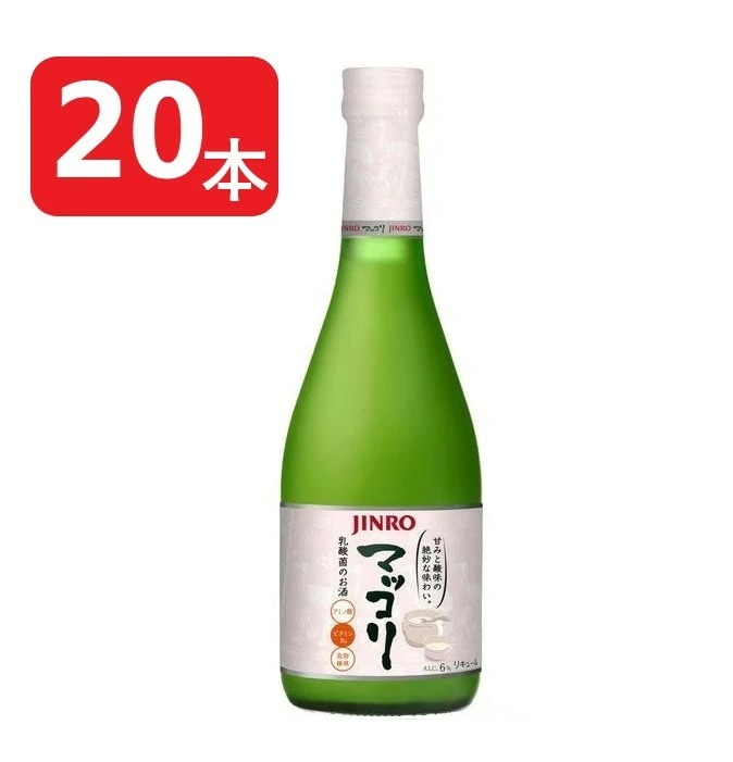 【送料無料】ジンロ JINRO マッコリ 6度 瓶 375ml1ケース/20本【北海道沖縄県東北四国九州地方は必ず送料がかかります】