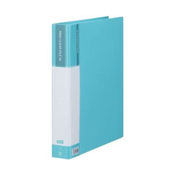 （まとめ）TANOSEE PPクリヤーファイル（差替式）A4タテ 30穴 35ポケット付属 背幅48mm ライトグリーン 1冊〔×10セット〕送料込み TANOSEE PPクリヤーファイル（差替式）A4タテ 30穴 35ポケット付属