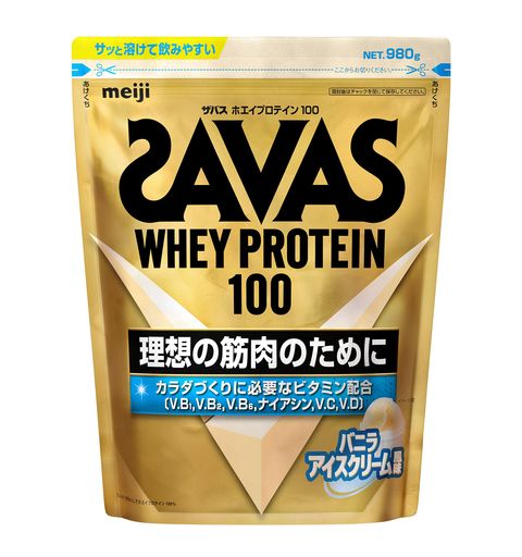 ザバス(SAVAS) ホエイプロテイン100 バニラアイスクリーム風味 980g 明治