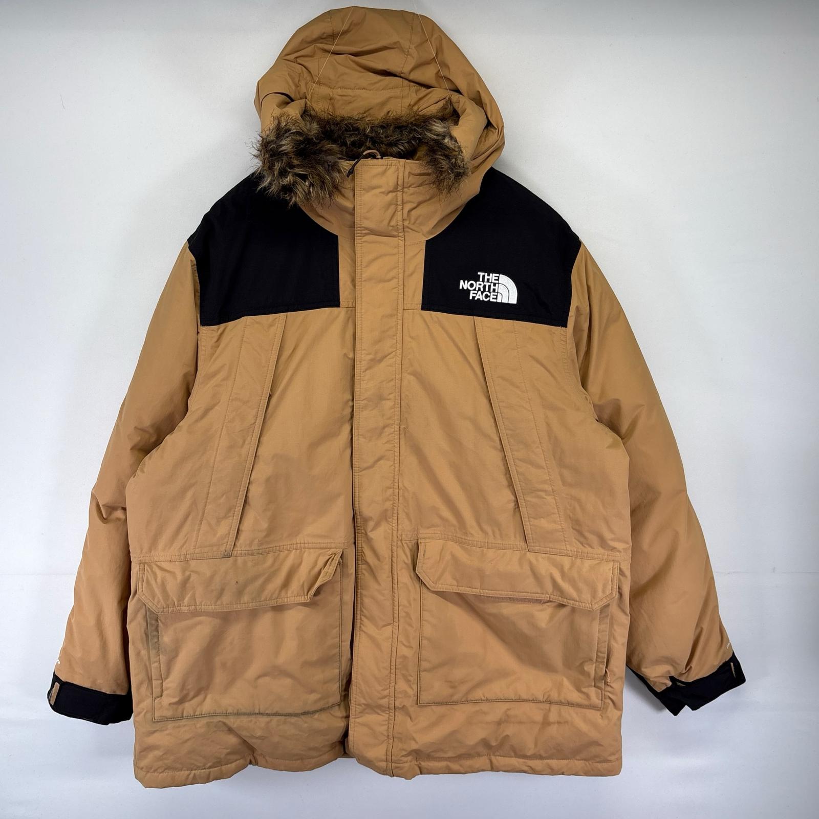 古着 ジャケット DRYVENT ダウンジャケット マウンテンジャケット 600fil 2XL ベージュ系 メンズ