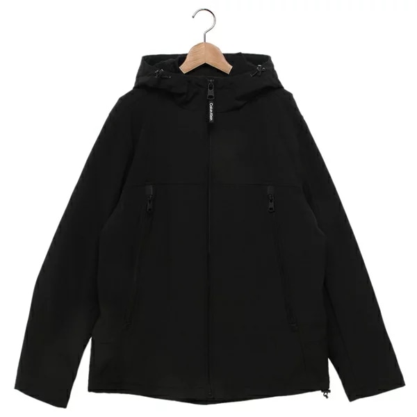 SHERPA LINED HOODED SOFT SHELL JACKET ソフト シェル ジャケット ブラック メンズ CALVIN KLEIN CM105270 BLK