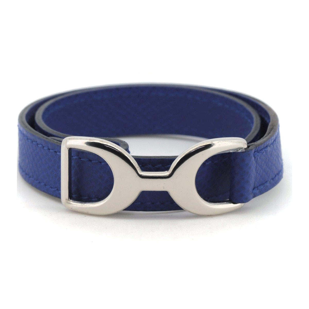 レザー ブレスレット パヴェーヌ レディース 紫 質屋出品