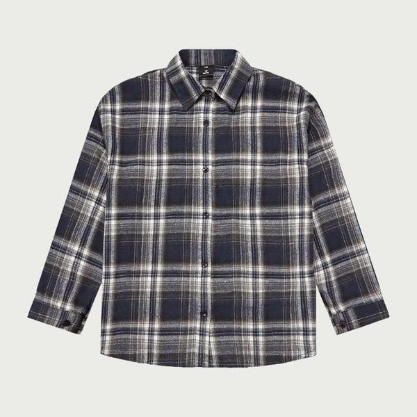 행텐틴즈 동백01 여아 코튼 체크 셔츠_네이비 14530-120-608-09-097 (S42238755)