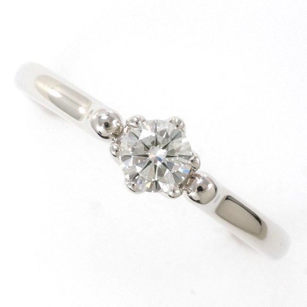 PT900 プラチナ リング 11.5号 ダイヤ 0.26 VVS2 鑑定書 ジュエリー 中古