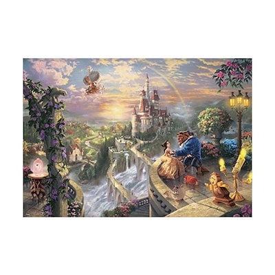 他サイト： 1000ピース ジグソーパズル ディズニー 美女と野獣 Beauty and the Beast Falling in Love(51x73.5cm)の商品画像