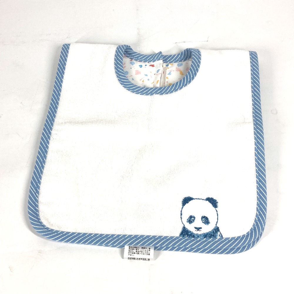 雑貨 パスパス パンダ スタイ ベビーBABY 赤ちゃん エプロン よだれかけ ビブ エプロン コットン ホワイト