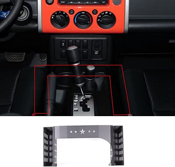 新型トヨタFJクルーザー専用 2007～2021に適用 収納ボックス シフトレバー ダッシュボード (ブラック)