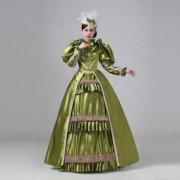 【目玉商品～超人気】ロココ 貴族ドレス中世 貴婦人ドレス ステージ 衣装 中世ドレス お姫様ドレス ヨーロッパ 貴族 王族服 ジュリエット カラードレス 演出 現代劇演出 ステージ衣装 ヨーロッパ風