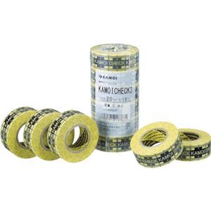 （まとめ）マスキングテープ 車両塗装用 CHECK3JAN-20 1パック（6巻）[x10]