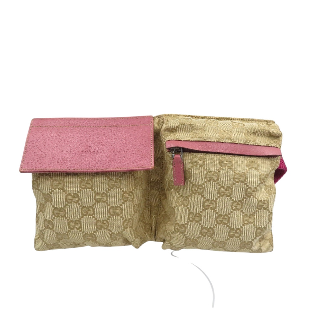 美品 28566 ボディバッグ GGキャンバス/GGキャンバス ベージュ 0422【中古】 レディース