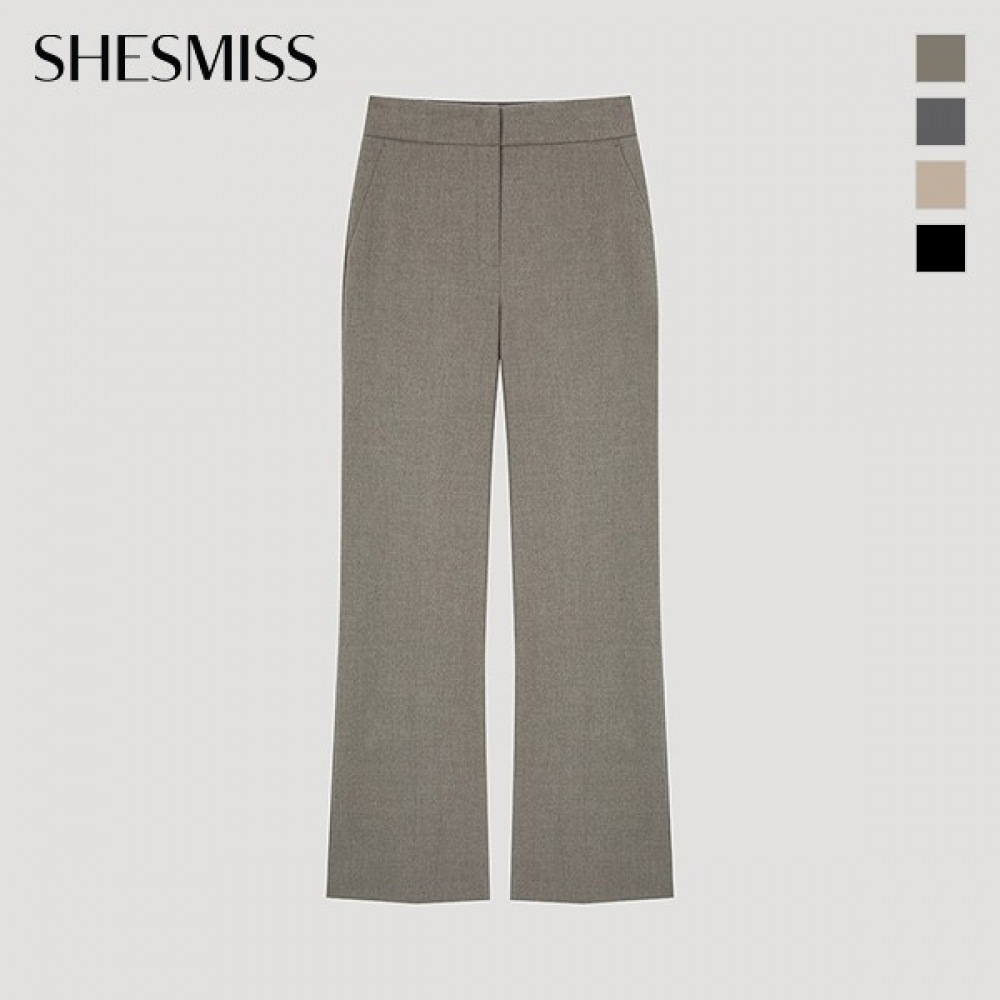 (Shes Miss) バックバンディングスリムブーツカットパンツ_Swwslo41040