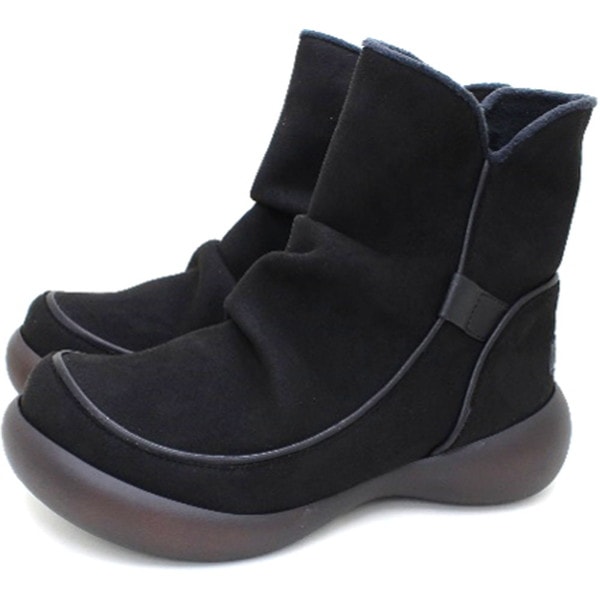 RegettaCanoe リゲッタカヌー サイドジップ付きスエード調ショートブーツ CJFS-002C カジュアル シューズ CJFS002C-BLK