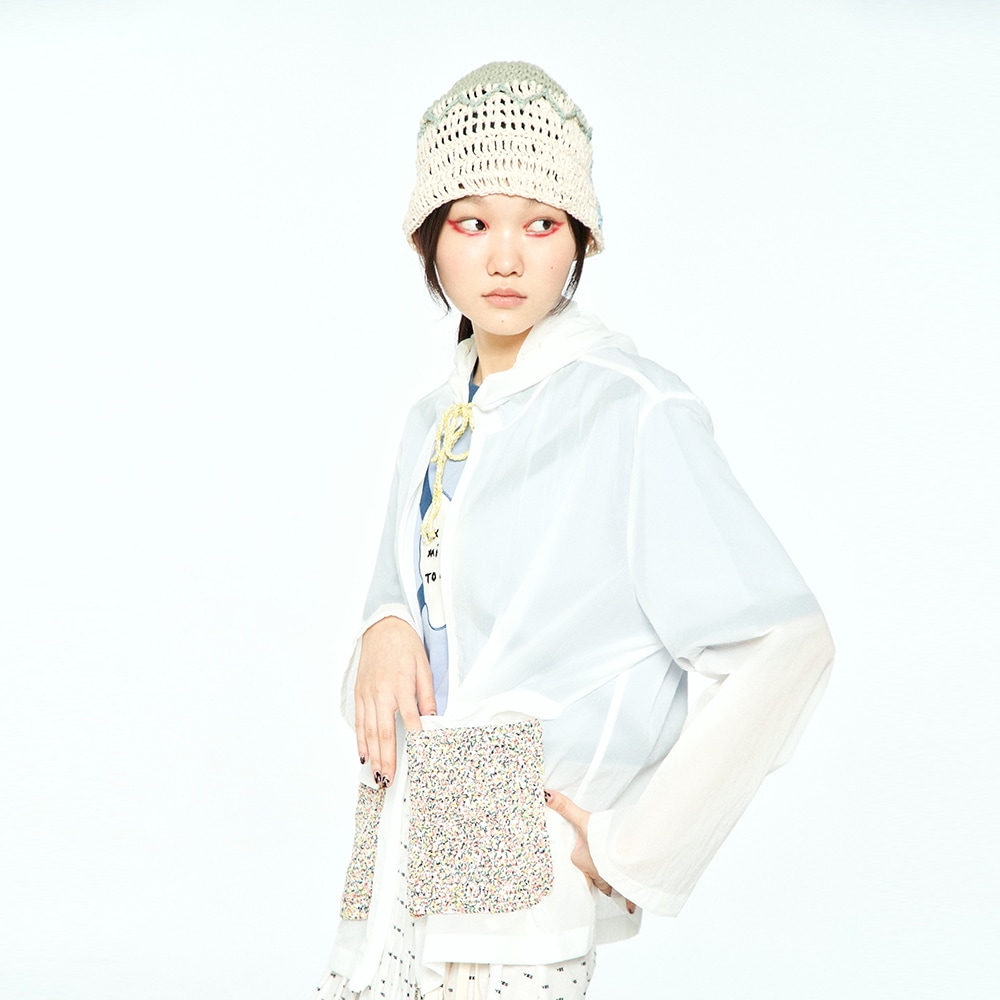 【MISU A BARBE】 RAINY DAY JUMPER WHITE