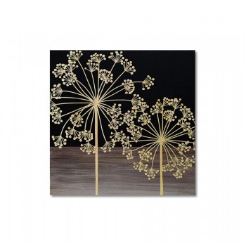 ウッド スカルプチャー アート「ファイヤー フラワー」 BK+NP SA-15070