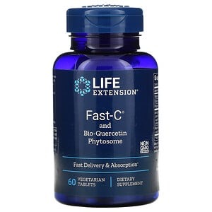LIFE EXTENSION社　Fast-C and バイオケルセチンフィトソーム 植物性タブレット60粒