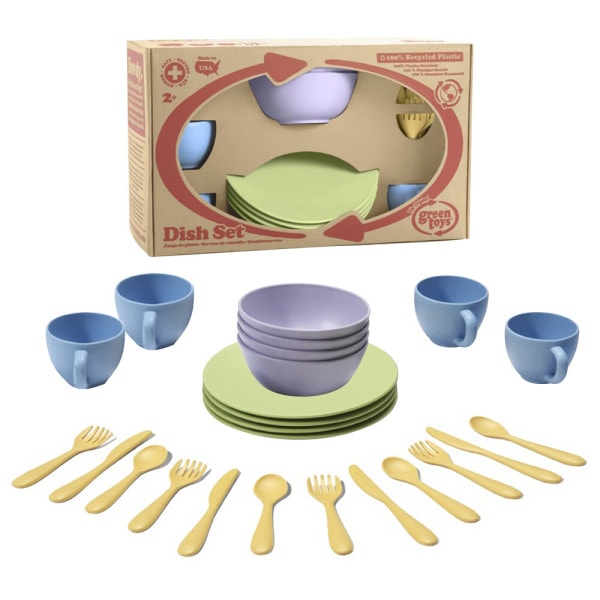 ままごと 子供 おもちゃ 食器 セット 24P / グリーントイズ