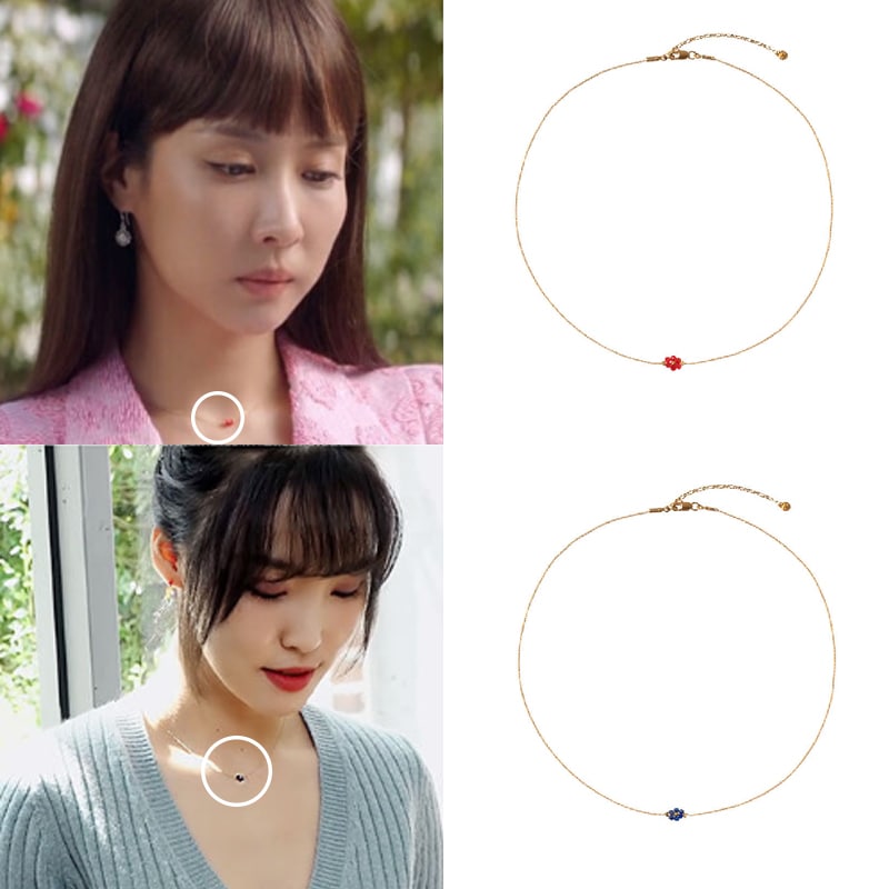 [韓国芸能人着用] [ヨジャチングのユジュチョヨジョンCLCオスンヒ着用] FLOWER BEAD NECKLACE