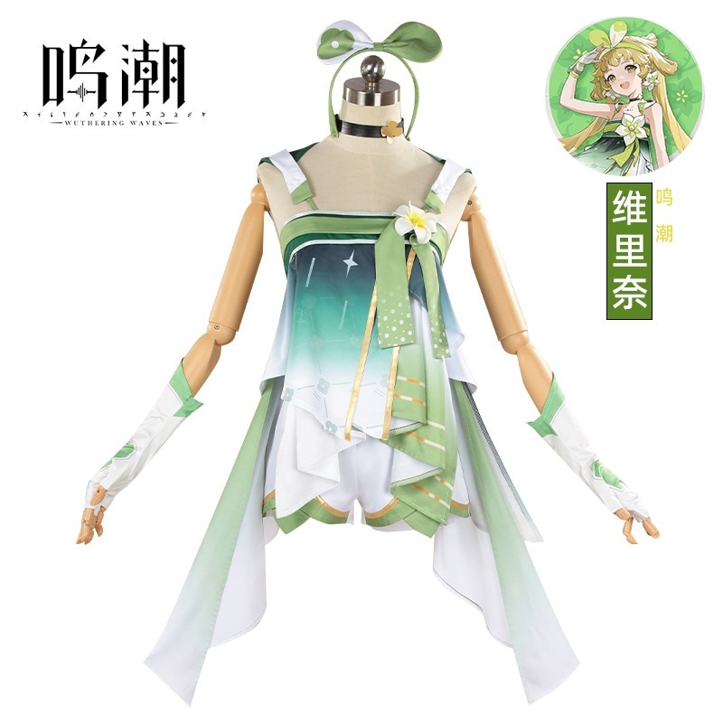 Mingchao Cosmet Verina Natural Linglu Cosplay Game Anime 2次元の女性服ロールプレイコスメット